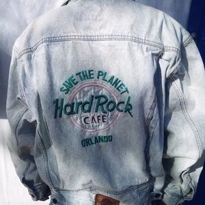 Hard Rock Cafe Orlando SaveThePlanet Jean Jacket